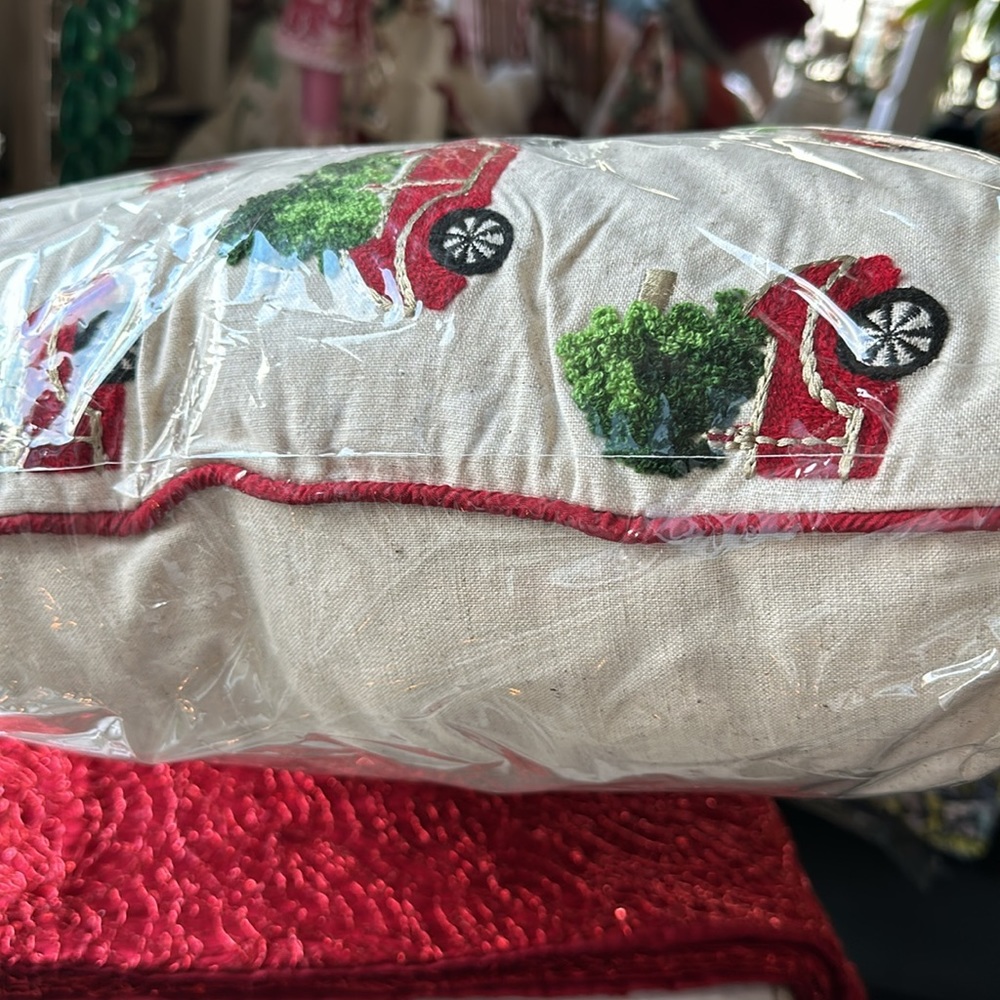 20x20 Christmas tree buggy pillow - Picture 3 of 9